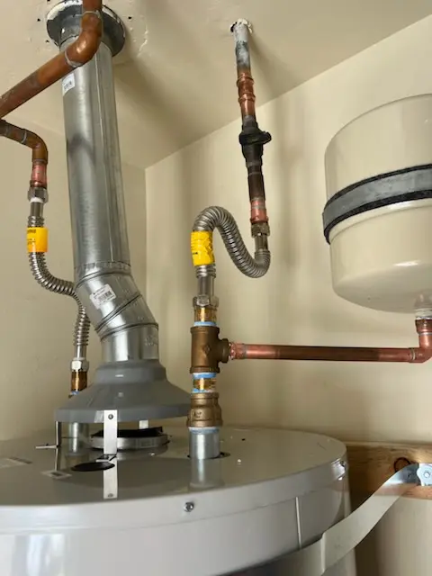 Water heater installation and plumbing repair in Mather Field